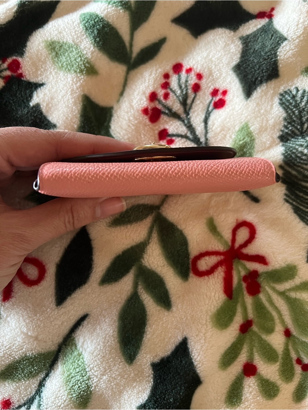 Coach Pink Leather Turn Lock Card Holder NWOTS! - Picture 5 of 8